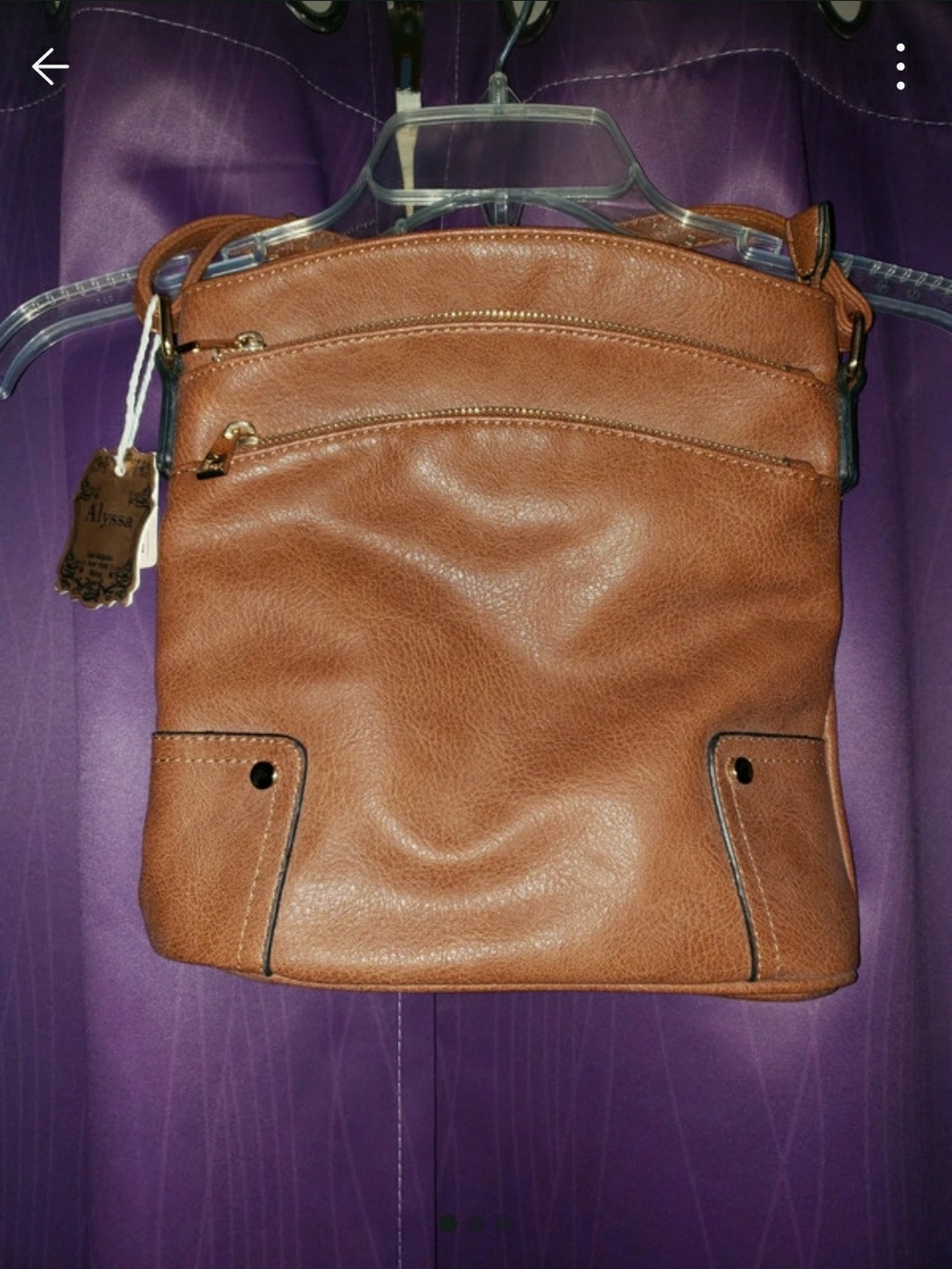 Alyssa Tan Crossbody Bag - Classic Everyday Shoulder Bag